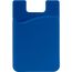Telefon Silikon Kartenhalter (blau) (Art.-Nr. CA313605)