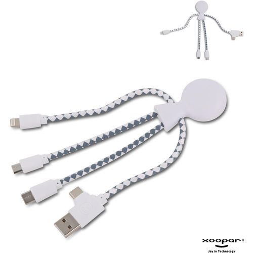 2081 | Xoopar Mr. Bio Charging cable (Art.-Nr. CA322430) - Mr. Bio ist ein Multiladekabel mit...