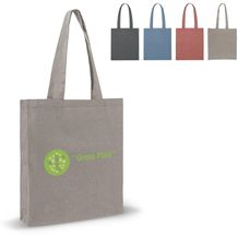 Einkaufstasche aus recycelter Baumwolle 38x42x10cm (Grau) (Art.-Nr. CA331978)