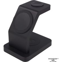2708 | Xoopar Icon 3 in 1 Magnetic Wireless charger (Schwarz) (Art.-Nr. CA336691)