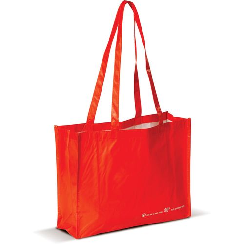 Umhängetasche R-PET 110g/m² (Art.-Nr. CA348070) - Robuste große Tasche aus 80 % recycelte...