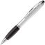 Kugelschreiber Hawaï mit Touch (silber / schwarz) (Art.-Nr. CA348800)