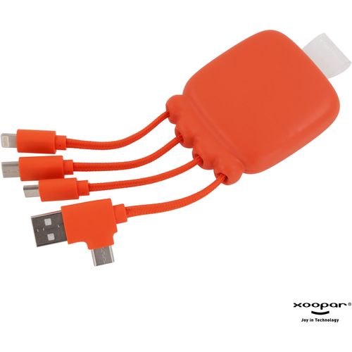 3192 | Xoopar Octopus Gamma 2 Bio Charging cable with 3.000mAh Powerbank (Art.-Nr. CA364722) - Eine Powerbank im Taschenformat, mit...