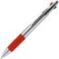 Kugelschreiber mit 4 Schreibfarben (silber / rot) (Art.-Nr. CA370456)