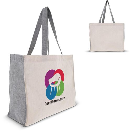 Einkaufstasche Recycelte Baumwolle OEKO-TEX® 140g/m² 38x14x32cm (Art.-Nr. CA378374) - Diese Tasche eignet sich perfekt fü...