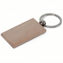 Schlüsselring Holz rechteckig (holz) (Art.-Nr. CA383042)