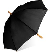 25 Regenschirm aus R-PET-Material mit Automatiköffnung (Schwarz) (Art.-Nr. CA387546)