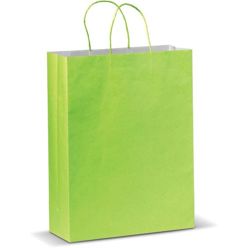 Große Papiertasche im Eco Look 120g/m² (Art.-Nr. CA404978) - Großformatige matte Papiertragetasch...