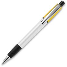 Kugelschreiber Semyr Grip Colour hardcolour (Weiss / Gelb) (Art.-Nr. CA428803)