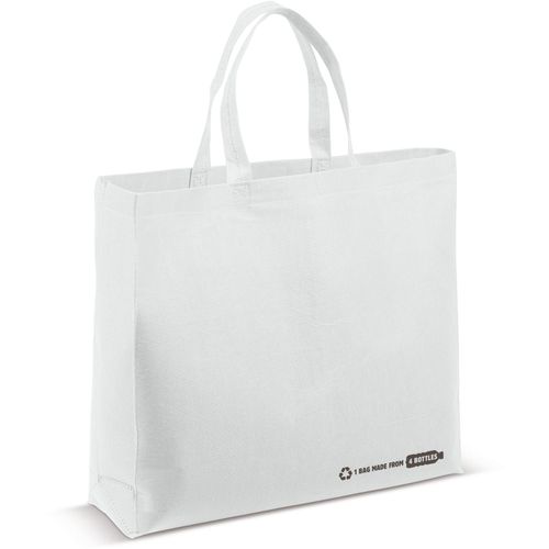 Umhängetasche R-PET weiß 100g/m² (Art.-Nr. CA436427) - Für die Herstellung dieser Tasche wurde...