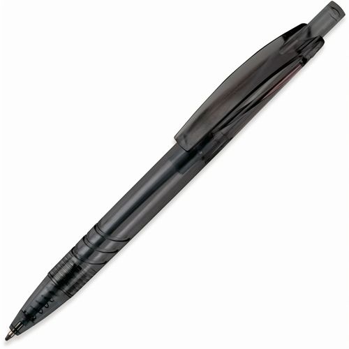 Kugelschreiber aus R-PET-Material (Art.-Nr. CA453098) - Transparenter Kugelschreiber aus recycel...
