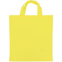 Einkaufstasche OEKO-TEX® 140g/m² 38x42 cm kurze Henkel (gelb) (Art.-Nr. CA477169)