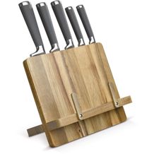Kochbuchständer mit 5 Messern (holz) (Art.-Nr. CA485668)