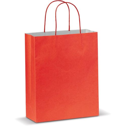 Mittlere Papiertasche im Eco Look 120g/m² (Art.-Nr. CA489170) - Mittelgroße matte Papiertragetasch...