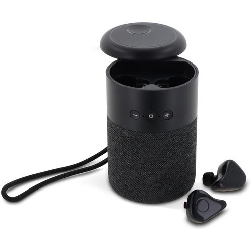 Wireless speaker William with TWS earbuds (Art.-Nr. CA500261) - Kombination aus Lautsprecher und ein ...