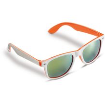 Sonnenbrille Jeffrey, zweifarbig UV400 (Weiss / orange) (Art.-Nr. CA506392)