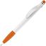 Kugelschreiber Cosmo Stylus (Weiss / orange) (Art.-Nr. CA512447)