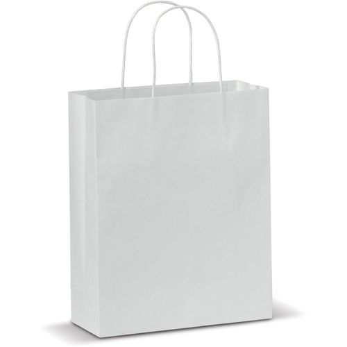 Mittlere Papiertasche im Eco Look 120g/m² (Art.-Nr. CA515714) - Mittelgroße matte Papiertragetasch...
