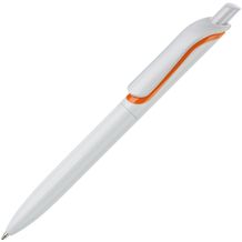 Kugelschreiber Click-Shadow protect (Weiss / orange) (Art.-Nr. CA517645)