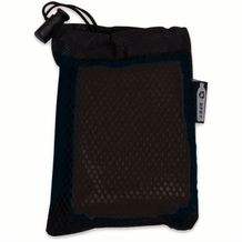 Kühlendes Handtuch aus RPET-Material, 30x80cm (schwarz / schwarz) (Art.-Nr. CA524279)