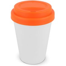 RPP Kaffeetasse Weißer Körper 250ml (Weiss / orange) (Art.-Nr. CA527261)