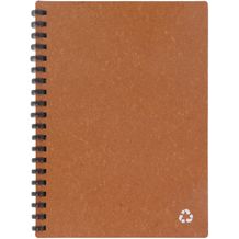 Notizbuch aus recyceltem Leder Midi (hellbraun) (Art.-Nr. CA534715)