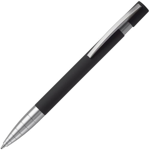 Kugelschreiber Santiago Gummiert (Art.-Nr. CA548128) - Aluminium Kugelschreiber, Toppoint...