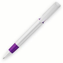 Kugelschreiber S40 Grip hardcolour (Weiss / Purple) (Art.-Nr. CA548568)