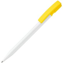 Kugelschreiber Nash Hardcolour (Weiss / Gelb) (Art.-Nr. CA564303)