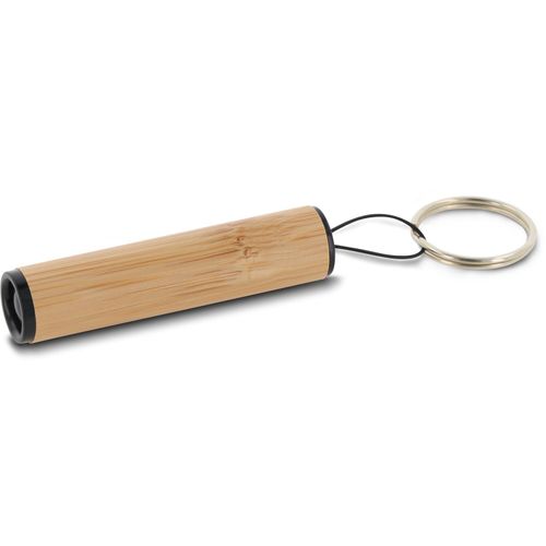Mini Taschenleuchte Bambus (Art.-Nr. CA566485) - Dieser Mini-Taschenlampe hat ein Gehäus...