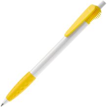 Kugelschreiber Cosmo Grip HC (Weiss / Gelb) (Art.-Nr. CA567504)