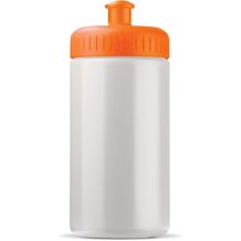 Sportflasche classic 500ml (Weiss / orange) (Art.-Nr. CA613654)