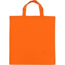 Einkaufstasche OEKO-TEX® 140g/m² 38x42 cm kurze Henkel (orange) (Art.-Nr. CA628029)