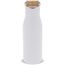 Isolier-Flasche mit Bambusdeckel, 500ml (Weiss) (Art.-Nr. CA640789)