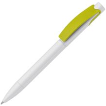 Kugelschreiber Punto (Weiss / hellgrün) (Art.-Nr. CA670681)