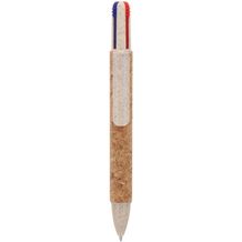 Kugelschreiber 4-Farben-Kork (natur) (Art.-Nr. CA695710)