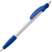 Kugelschreiber Cosmo Grip HC (Weiss / Royalblau) (Art.-Nr. CA729478)