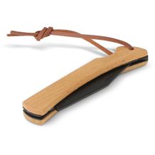 Taschenmesser aus Bambus (Schwarz) (Art.-Nr. CA762496)