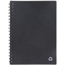 Notizbuch aus recyceltem Leder Midi (dunkelgrau) (Art.-Nr. CA769830)