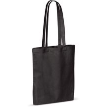 Umhängetasche Baumwolle OEKO-TEX® 140g/m² 38x42cm (Schwarz) (Art.-Nr. CA775029)