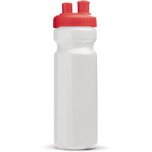 Trinkflasche mit Zerstäuber 750ml (Weiss / rot) (Art.-Nr. CA804553)