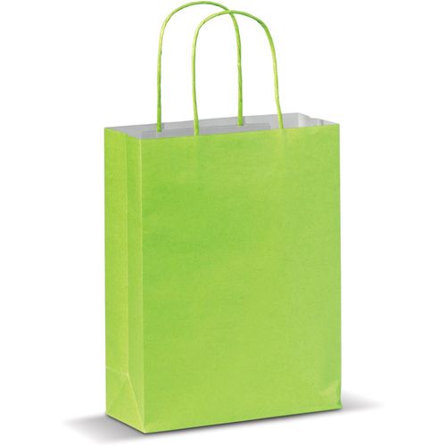Kleine Papiertasche im Eco Look 120g/m² (Art.-Nr. CA809106) - Kleinformatige, matte Papiertragetasche...