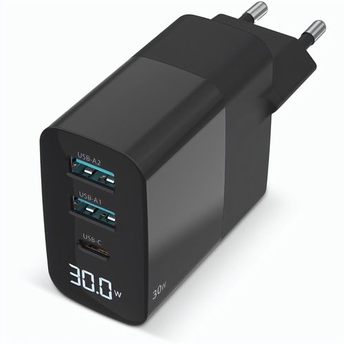 Sitecom CH-1001 30W GaN Power Delivery Wall Charger with LED display (Art.-Nr. CA822096) - Der 30W GaN Power Delivery Wall Charger...