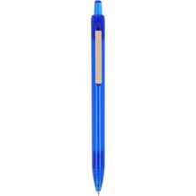 Kugelschreiber Ozean mit Papierclip (transparent blau) (Art.-Nr. CA825033)