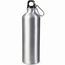 Aluminium Wasserflasche mit Karabiner 750ml (silber) (Art.-Nr. CA828500)