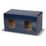Verpackung für zwei Becher mit Fenster (blau) (Art.-Nr. CA831167)