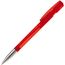 Kugelschreiber Nash Transparent mit Metallspitze (transparent rot) (Art.-Nr. CA837206)