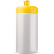 Sportflasche auf Biobasis 500ml basic (Weiss / Gelb) (Art.-Nr. CA868279)