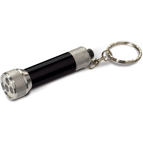 Mini-LED-Lampe mit Schlüsselring (Art.-Nr. CA905754) - Schlüsselanhänger aus Metall mit einer...