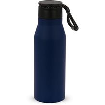 Isolierflasche mit Trageschlaufe 600ml (dunkelblau) (Art.-Nr. CA908808)